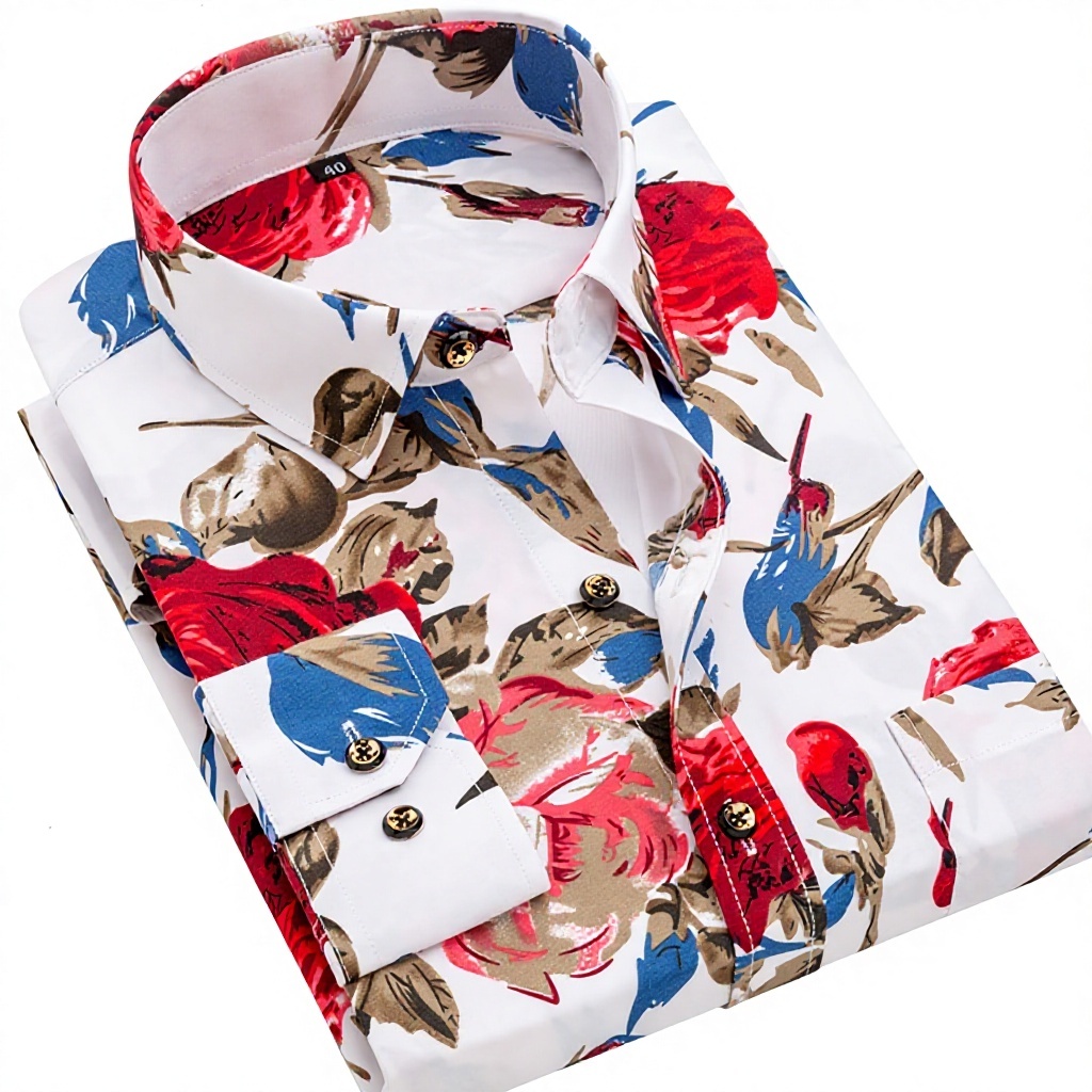 Fleurs sur fond blanc