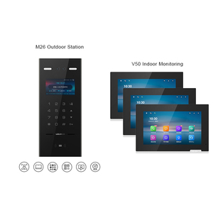 LEELEN a infrarossi doppia fotocamera riconoscimento facciale edificio sistema citofono appartamento video campanello di controllo di accesso password - Product Image 1