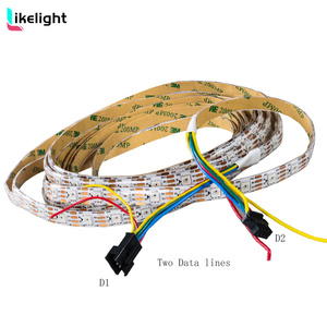 เช่นไฟ WS2813 WS2815 GS8208สัญญาณคู่แยกสัญญาณไฟ LED 60/100/144LEDs/M DC12V/24V Smart rgbic LED - Product Image 3