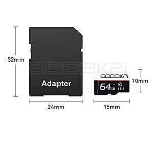 Scheda SD GeeekPi precaricata (Raspberry Pi OS) per Raspberry Pi, scheda di memoria MicroSD di classe 10 con lettore di schede per tutti i Raspberry Pi - Product Image 4