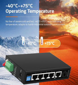POE-Ethernet-Switch 5 Port 10/100/1000M Bit/s DIN-Schiene Nicht verwaltete industrielle Ethernet-Switches für den Transport