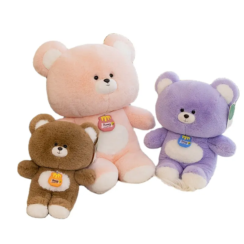 Super Kawaii oso de peluche juguetes de peluche lindo oso de peluche agradable muñeca abrazable suave acompañar animal almohada niños regalo de cumpleaños