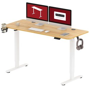 Prodotti all'ingrosso scrivania regolabile in altezza, tavolo in piedi 5 livello di regolazione dell'altezza con funzione di memoria è semplice da montare - Product Image 2