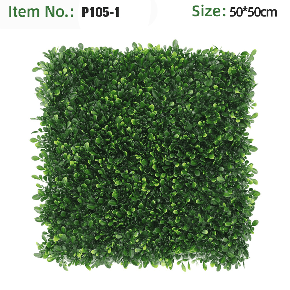 Solid Dark Green Boxwood Grass Wall Panel