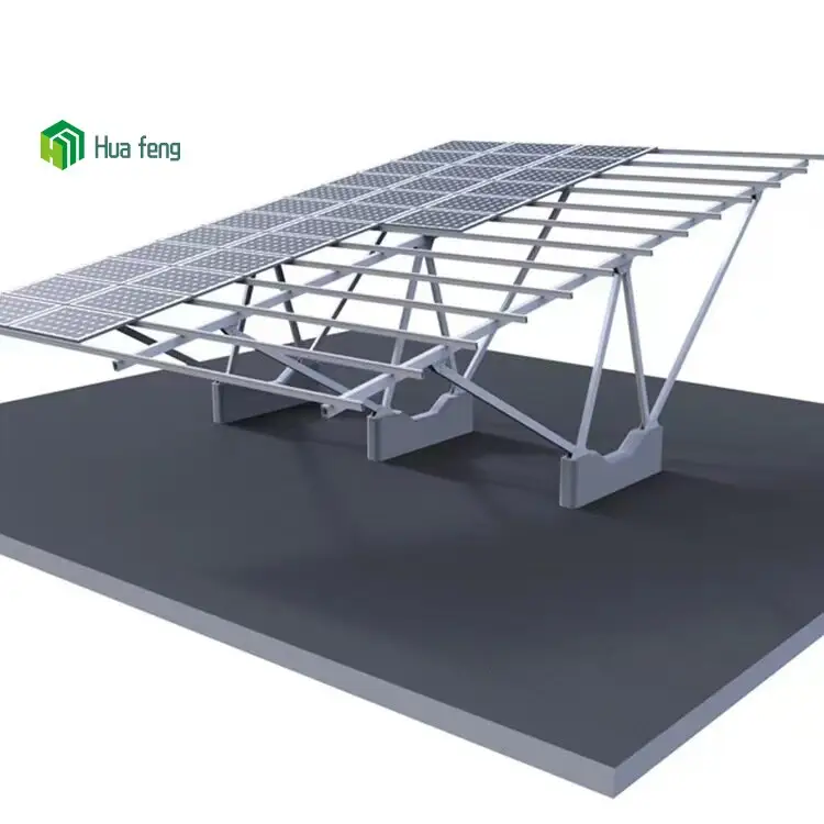نظام تركيب الطاقة الشمسية سقف مسطح إطارات تثبيت الطاقة الشمسية سقف مسطح