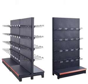 Doppelseitiges Gondel-Präsentation regal mit Haken Neues Design Supermarkt regale Laden regale Lebensmittel regale für den Supermarkt