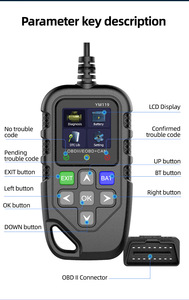 Lettore di codici di sistema completo Scanner diagnostico per auto OBD con dati in tempo reale per tutti i veicoli per strumenti di prova - Product Image 5