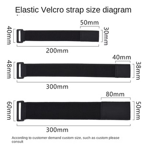 Eco-Friendly Versatile Knitted Nylon Cable Ties <strong>Elastic</strong> <strong>Hook</strong> and <strong>Loop</strong> Fastener <strong>with</strong> Buckle Durable Polyester Cable Tie <strong>Strap</strong> - Product Image 6