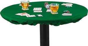 弹性边缘绿色毡桌布扑克拼图棋盘游戏桌盖适合方形36x36和圆桌36至48英寸 - Product Image 2