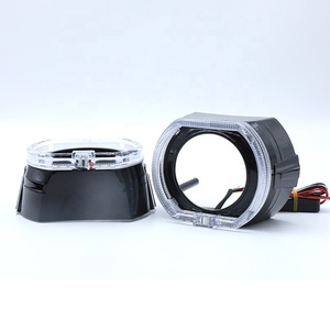DAO 3.0เลนส์ LED ขนาดใหญ่12V แบบบูรณาการคู่มือแสงนางฟ้าสแควร์ตกแต่งฝาครอบตาอุปกรณ์เสริมไฟหน้ารถยนต์ย้อนยุค - Product Image 5
