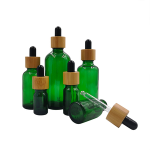 Vazio 5ml <span class=keywords><strong>10ml</strong></span> 15ml 20ml 30ml 50ml 100ml Amber Blue Green Soro Essential Oil Glass <span class=keywords><strong>Dropper</strong></span> Garrafa Com Tampa De Bambu