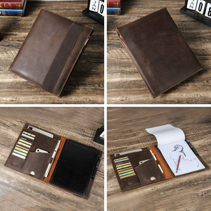 A4 Paper <strong>Notebook</strong> Envelope iPad Outdoor Travel Multi-Function Notepad Leather Case - Product Image 3
