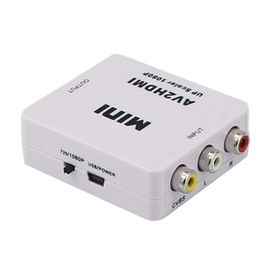 Convertidor de vídeo RCA a HDMI original de fábrica OEM, caja convertidora HDMI 2 AV, convertidor AV a HDMI con grabadora