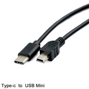 OEM 1pcs <strong>USB</strong> Type C 3.1 Male to Mini <strong>USB</strong> 5 Pin B Male Plug Converter OTG Adapter Lead Data Cable for Macbook Mobile 30cm - Product Image 4
