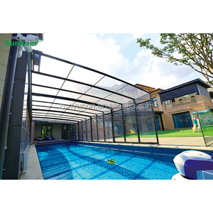 Fast Delivery Customized Polycarbonate Retractable <strong>Pool</strong> <strong>Enclosure</strong> <strong>Cost</strong> Residential <strong>Pool</strong> <strong>Enclosure</strong> Mobile Cover for <strong>Pool</strong> - Product Image 6