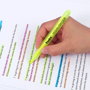 FOSKA Smooth Writing Wide and Narrow Lines <strong>Chisel</strong> <strong>Tip</strong> 5 Bright <strong>Highlighters</strong> Pen Set for Highlighting Your Notes Journals - Product Image 5