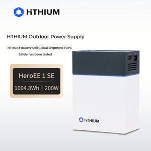 顶级1KWH 200W便携式Hithium电站英雄ee1与LiFePO4电池太阳能电池板电源发电机太阳能野营之家 - Product Image 1