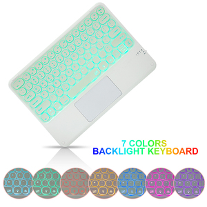Miniteclado inalámbrico de 12 pulgadas con retroiluminación de 7 colores, panel táctil para tableta, PC, Android, iPad - Product Image 3