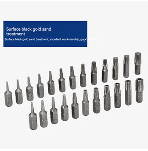 Toptan 1/4 hex shank 25mm erik çiçek kısa bit kafa S2 çelik manyetik tornavida bit ile