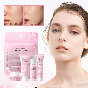 LAIKOUフェイスクリームクレンザーセラムジャパンサクラトラベルスキンケアセット4ピース - Product Image 5