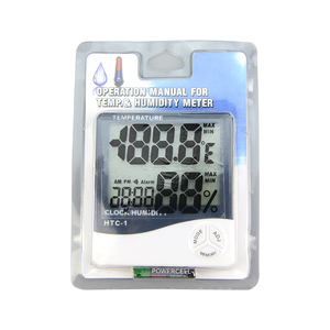 Termómetro Digital de HTC-1, higrómetro de humedad, controlador de temperatura, medidor de humedad con pantalla LCD