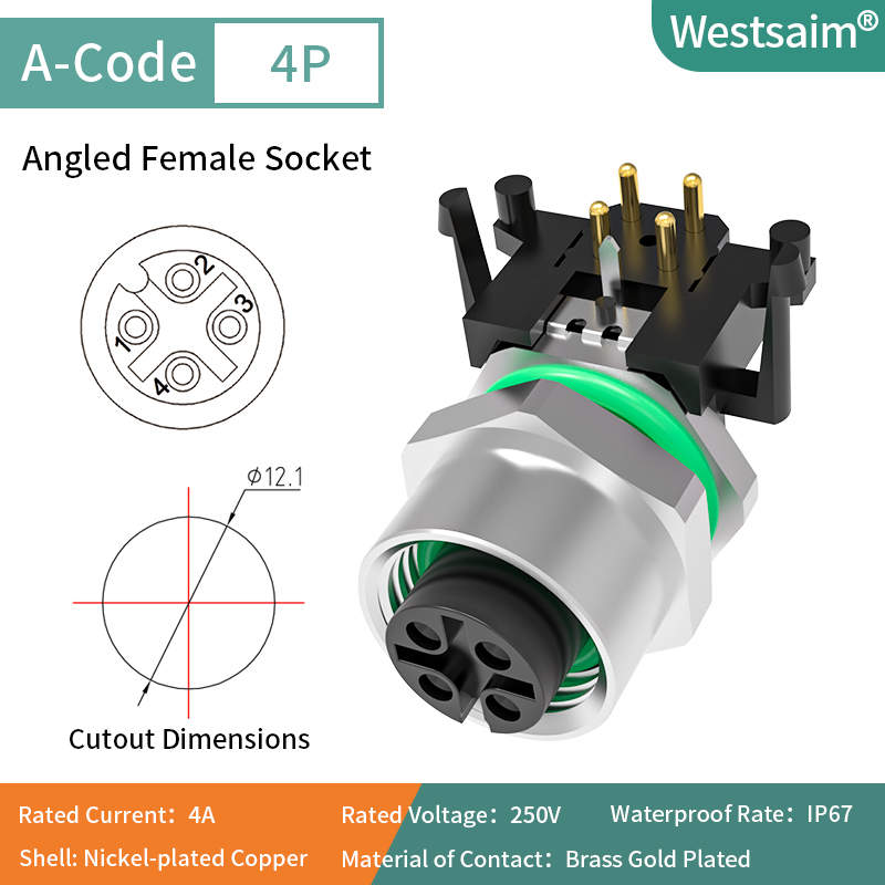 M12-A-4 female