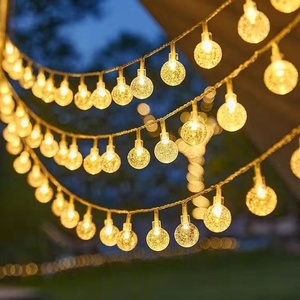 L Fuente de fábrica Iluminación decorativa de Navidad al aire libre Copo de nieve LED Cadena de luces para árbol Vacaciones Camping Luz - Product Image 2