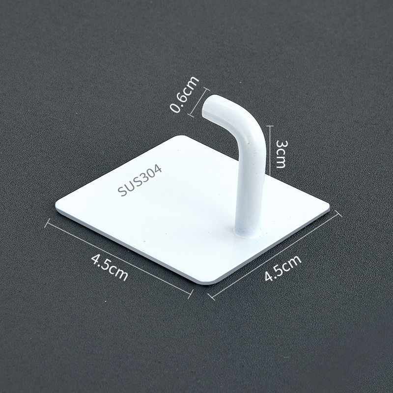 201 elephant trunk hook, 4.5 cm - white with glue
