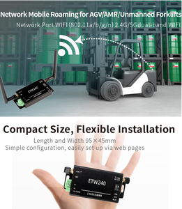 Công nghiệp cấp-40 ° C ~ 85 ° C không dây Wifi Client cầu nhà máy AGV/AMR dual-band <span class=keywords><strong>Repeater</strong></span> - Product Image 2