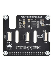 Scheda adattatore 2-Ch PCIe FFC per Raspberry Pi 5, espande i connettori 2-Ch PCIe FFC, supporta l'impilamento di più cappelli PCIe - Product Image 3
