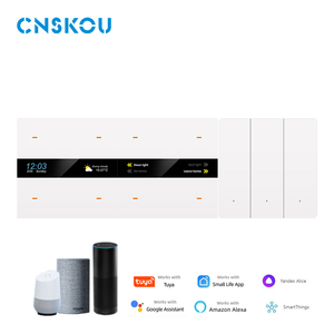 Cnskou สวิตช์ควบคุม4ปุ่มควบคุมระยะไกล, สวิตช์ควบคุม4ปุ่มดีไซน์ใหม่ EU UK zibgee Tuya zibgee ผลิตภัณฑ์สำหรับบ้านอัจฉริยะ
