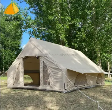 Прямая поставка, туристическая палатка для семейного кемпинга, оксфордская коричневая воздушная палатка, портативная надувная палатка для кемпинга