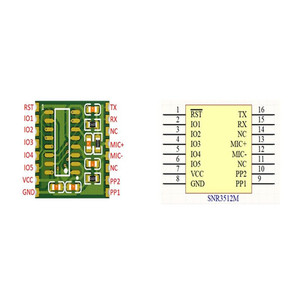 Taidacent 32 Tipi Suono Circuito del Sensore di Controllo di Comando Con Microfono Modulo di Riconoscimento vocale UART Modulo di Riconoscimento Vocale - Product Image 5
