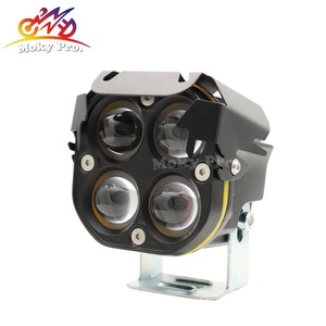 4 <span class=keywords><strong>LED</strong></span> ống kính kép màu trắng và màu vàng flash với màu xanh bãi đậu xe ánh sáng xe máy thể thao ánh sáng cho xe tải xe máy xe điện - Product Image 1