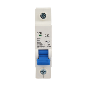 DZ47 63 1A 2A 3A 4A 6A 10A 16A 20A 32A 40A 50A 63A MCB anahtarı 1 2 3 4 p çift kutuplu dc elektrik mini minyatür devre kesici - Product Image 1