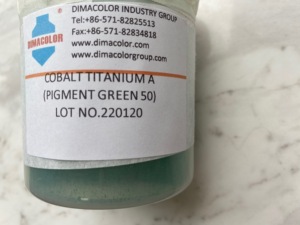 Kobalt titanyum yeşil 5002 İnorganik pigment yeşil 50 iyi ısı direnci plastik boya tozu kaplama seramik cam