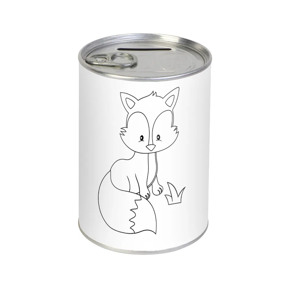 Tin-Can-Banco Piggy-Crianças Bancos Piggy Seguro para Pintar