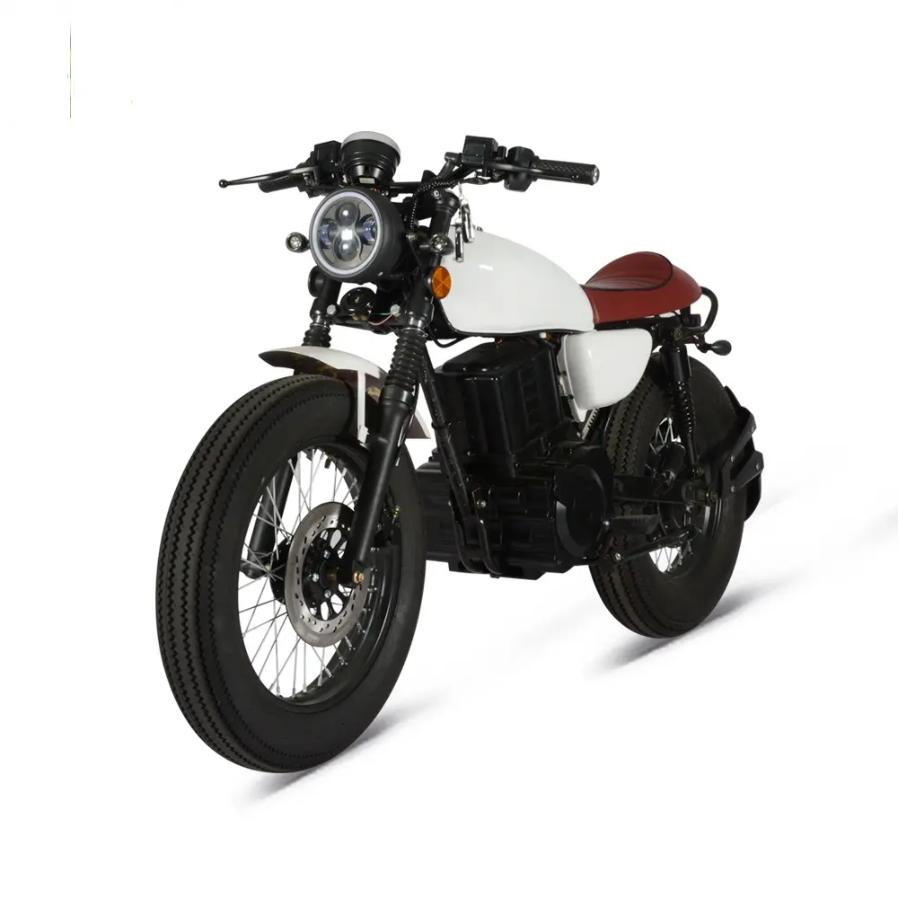 2023 Nieuwe Kleine Retro-Stijl Streetbikes 1500W Elektrische Motorfietsen Met 72V Batterij Groothandel Elektrische Auto