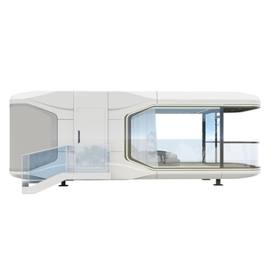 Contenedor de cápsula espacial de diseño modular a prueba de agua, marco de acero de construcción rápida para edificio de oficinas, tienda, Hotel - Product Image 5