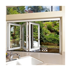 Bi-Fold-Fenster aus Aluminium legierung Schlankes Rahmen design Einfache Öffnung Starke Abdichtung für Wohn-und Geschäfts projekte - Product Image 4