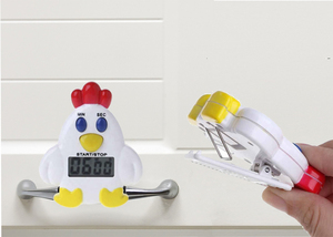 A forma di pollo simpatico design magnete posteriore batteria digitale cucina conto alla rovescia Timer con supporto - Product Image 6