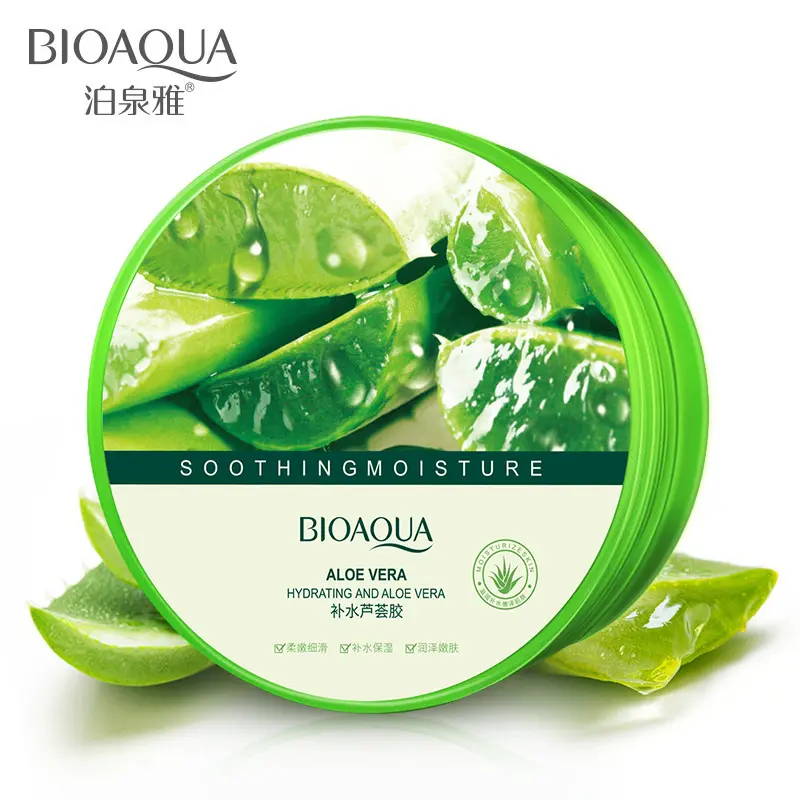 Bopoobo — gel BIOAQUA pour visage, cosmétique, hydratant, soins pour la peau, pure, à l'aloe vera