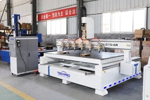 Precio de fábrica Multi Head Rotary Wood Cnc Router 4 Axis 3D Multi Spindle Cnc Carpintería para piernas - Product Image 3