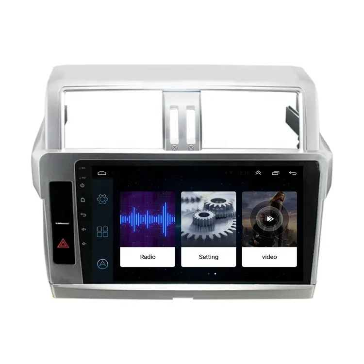 Radio con Gps para coche, reproductor con Android 10, DVD, Audio, pantalla táctil de 2012 pulgadas, Android, Tesla, entretenimiento, para Toyota Prado 2017-10,1