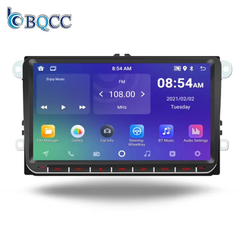 BQCC 9 "IPS Android13 беспроводной CarPlay 1 + 32 ГБ автомобильный медиаплеер ASP GPS WIFI с камерой для VW/PASSAT/POLO/GO
