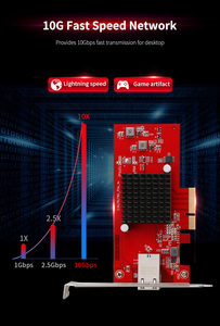 2025 COMFAST CF-P100游戏10gbps PCIE网卡，适用于台式机RJ45端口以太网适配器 - Product Image 5