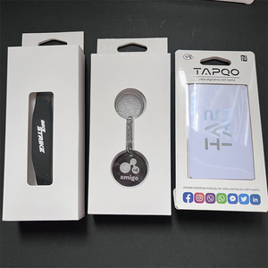 Kalite 13.56MHZ URL yazılabilir dijital sosyal medya akıllı Nfc Keyfob Iso14443a Rfid anahtar etiketi kutu paketi ile - Product Image 5