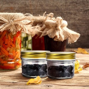 Bán Chạy Lọ Thủy Tinh Rỗng Tròn Trong Suốt 120Ml 4 OZ Để Đựng Trứng Cá Muối Mứt Có Nắp Vặn Bằng Kim Loại - Product Image 5