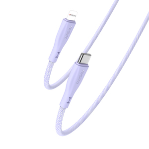 Yesido CA169 1.2M 27W Fast Charging Type-C to IP Tricolor <strong>Choose</strong> Freely Durable Silicone Data <strong>Cable</strong>