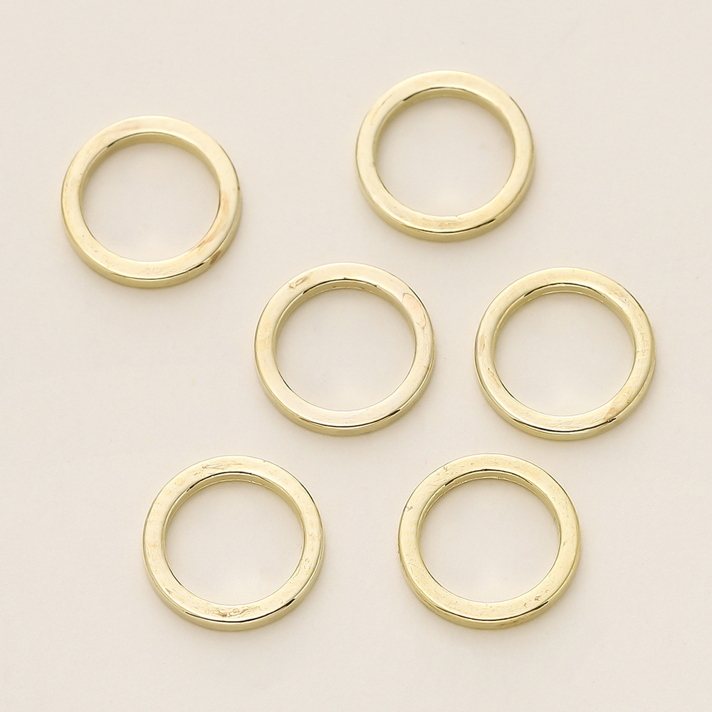 14k color-retaining closed-loop ring